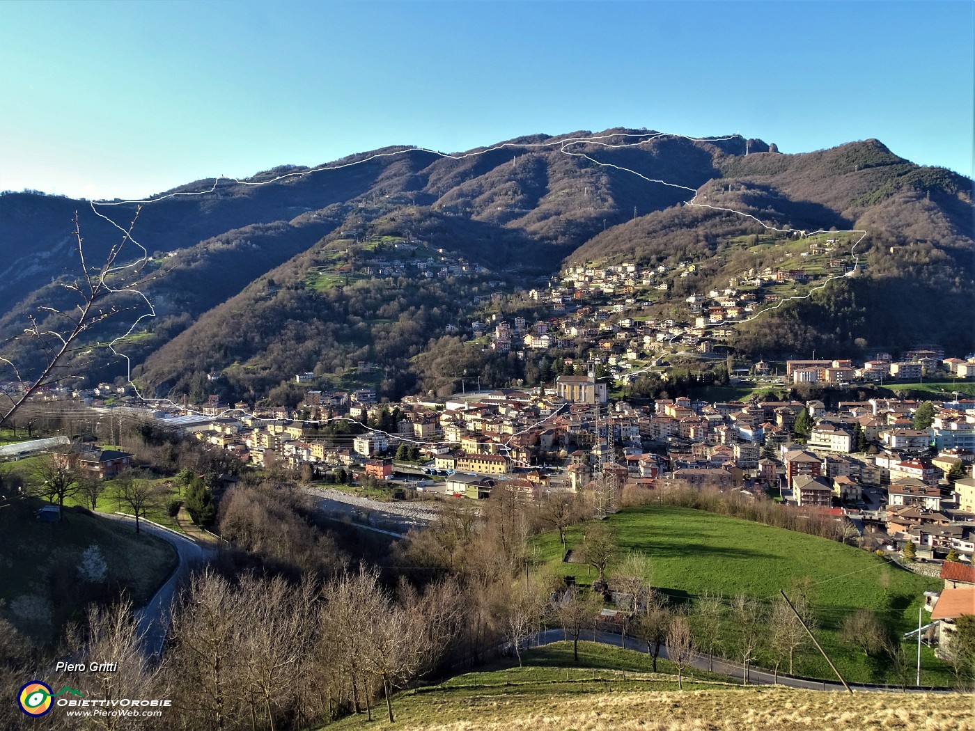 MONTE ZUCCO (1232 m) ad anello da casa-Zogno (300 m) con festa di fiori (17mar21) 